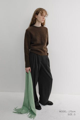 UNISEX SHAGGY DOG SWEATER BROWN