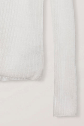 2-WAY SHIRRING KNIT TOP IVORY
