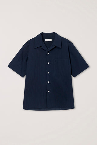 UNISEX OPEN COLLARED SHIRT NAVY