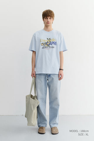 UNISEX LIMONCELLO T-SHIRT SOFT BLUE