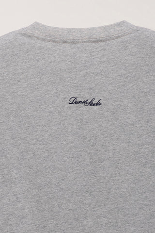 UNISEX VINYL T-SHIRT MELANGE GREY