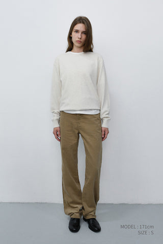 ESSENTIAL STRAIGHT CORDUROY JEANS ETOUPE