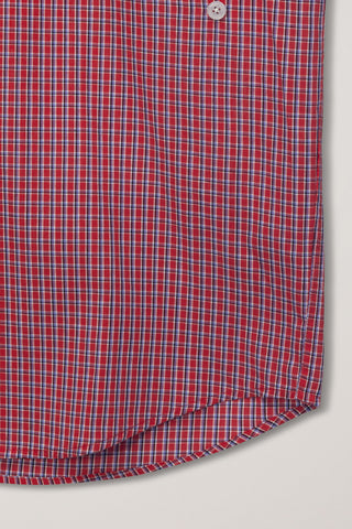UNISEX OVERSIZED BD CHECKED SHIRT RED CHECK