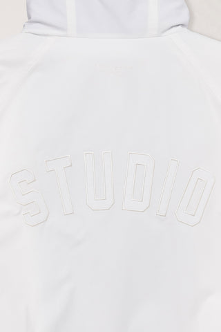 UNISEX LOGO WINDBREAKER WHITE SOFT BLUE