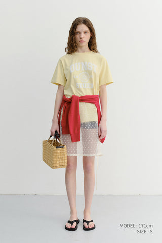 UNISEX CLASSIC LOGO T-SHIRT LEMON