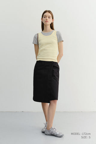 ESSENTIAL SLEEVELESS TOP BUTTER