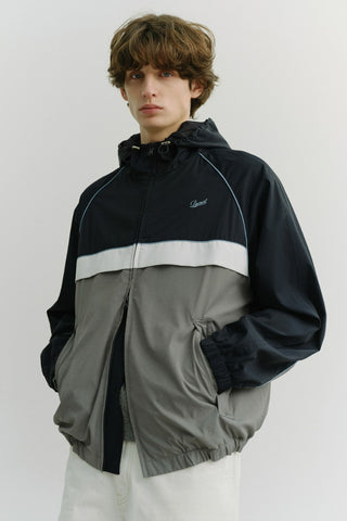 UNISEX BLOCKED WINDBREAKER NAVY