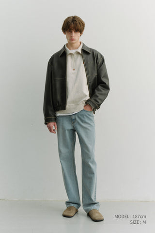 LOW RISE LOOSE JEANS LIGHT BLUE