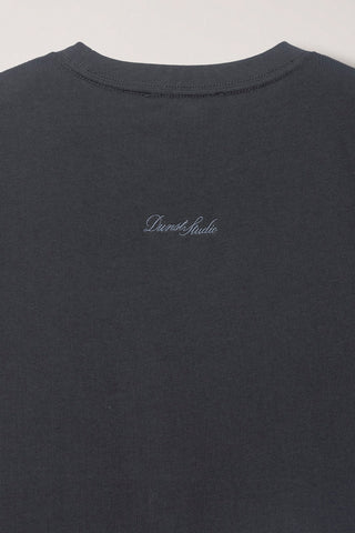 UNISEX VINYL T-SHIRT CHARCOAL GREY