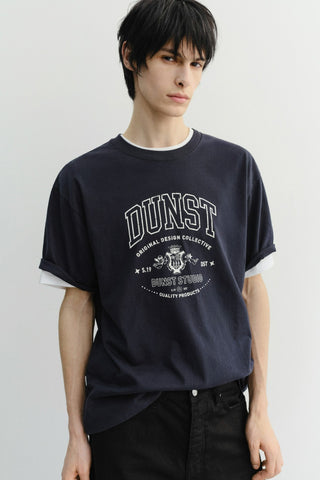 UNISEX CUPID ARCH LOGO T-SHIRT FRENCH NAVY