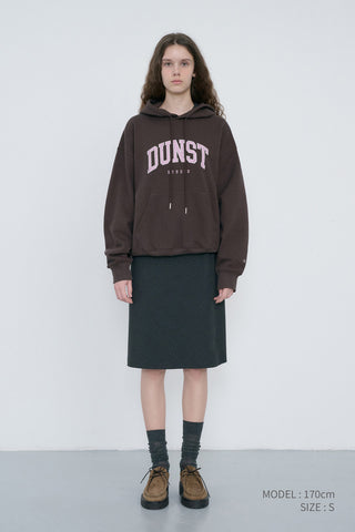 UNISEX ARCH LOGO HOODIE BROWN