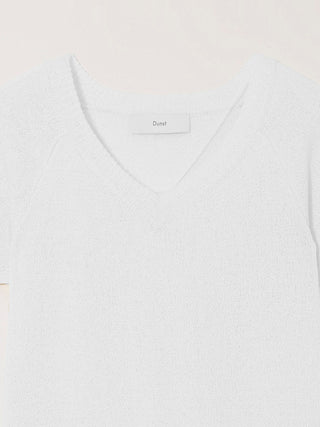 SUMMER LINEN V-NECK KNIT IVORY