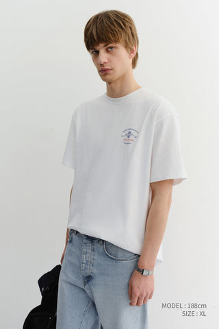 UNISEX CUPID ARCH BACK LOGO T-SHIRT OFF WHITE