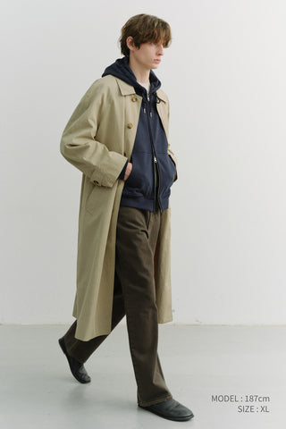 UNISEX REFINED MAC COAT KHAKI