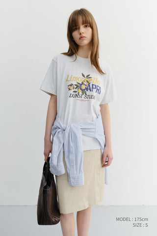 UNISEX LIMONCELLO T-SHIRT LIGHT MELANGE GREY