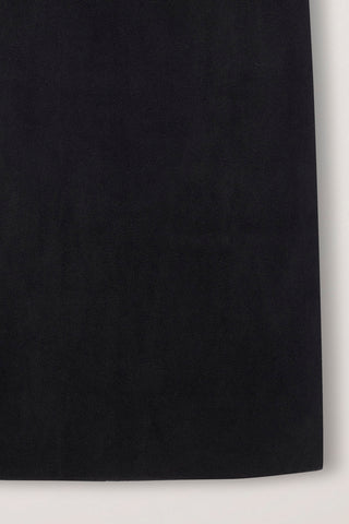 FLEECE MAXI SKIRT BLACK
