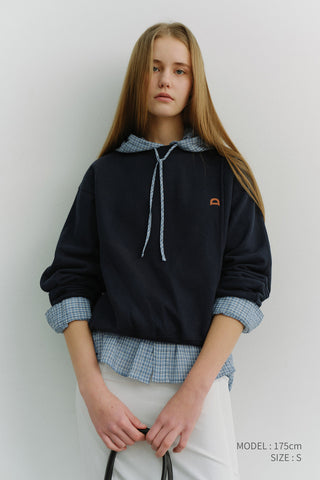 UNISEX DUNST LOGO CREASE SWEATSHIRT FRENCH NAVY