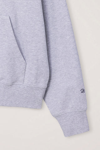 UNISEX ARCH LOGO HOODIE MID MELANGE GREY