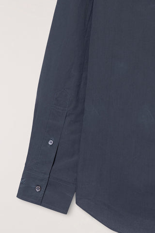 UNISEX REFINED COTTON SHIRT WASHED BLACK