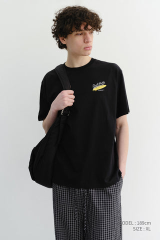 UNISEX SUMMER HOLIDAY SURF BOARD T-SHIRT BLACK
