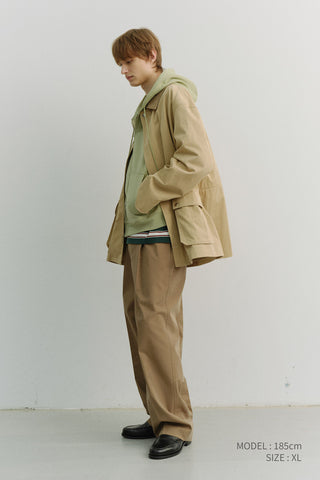 UNISEX COTTON CHORE JACKET BEIGE