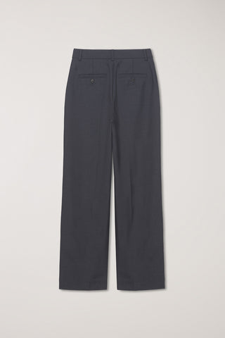 STRAIGHT SLACKS CHARCOAL GREY