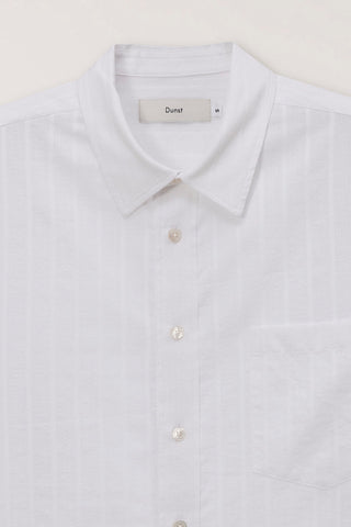 UNISEX CLASSIC OVERSHIRT WHITE STRIPE