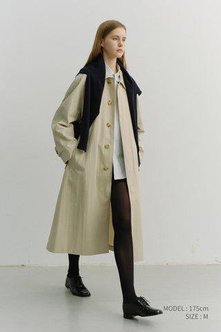 UNISEX REFINED MAC COAT BEIGE