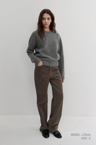 [SULLYOON PICK] CORDUROY JEANS TAUPE GREY