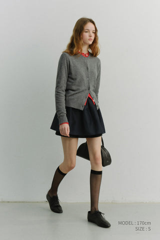 LAYERED VOLUME SKIRT NAVY