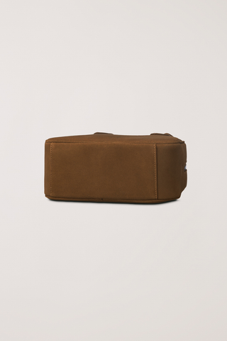 SUEDE BOSTON TOTE BAG CAMEL