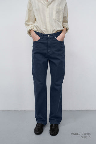 ESSENTIAL STRAIGHT COLORED JEANS BLUE NAVY