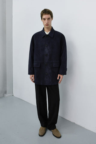 UNISEX LILY ALTER-SUEDE HALF JACKET BLUE NAVY