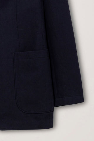 UNISEX CLASSIC LINEN JACKET NAVY