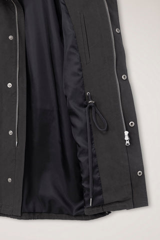 UNISEX MODERN FIELD JACKET WASHED CHARCOAL GREY