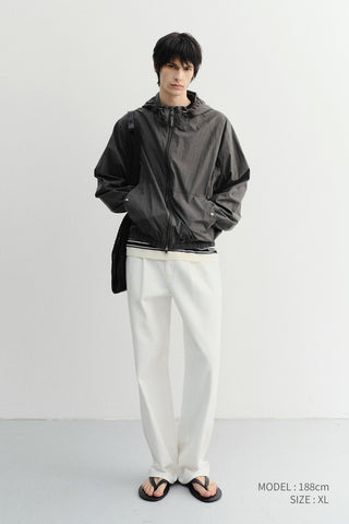 UNISEX SUMMER BREEZE WINDBREAKER BLACK