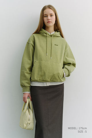 UNISEX GARMENT DYED HOODIE OLIVE GREEN