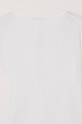 SUMMER ESSENTIAL CREWNECK CARDIGAN WHITE
