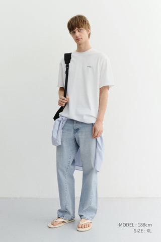 UNISEX GARMENT DYED T-SHIRT OFF WHITE
