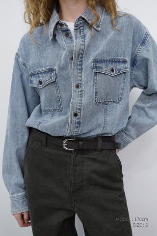UNISEX CLASSIC DENIM SHIRT LIGHT BLUE