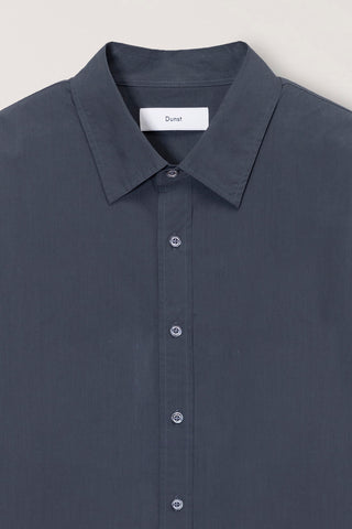 UNISEX REFINED COTTON SHIRT WASHED BLACK