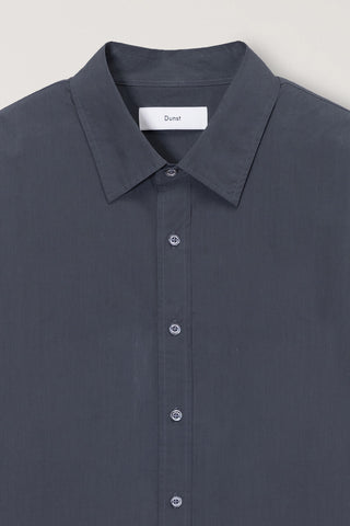 UNISEX REFINED COTTON SHIRT WASHED BLACK