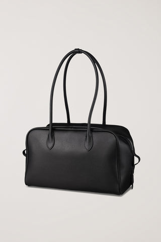 SOFT FRAME SHOULDER BAG BLACK