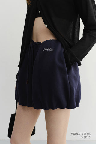 MINI VOLUMED SKIRT NAVY