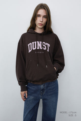 UNISEX ARCH LOGO HOODIE BROWN