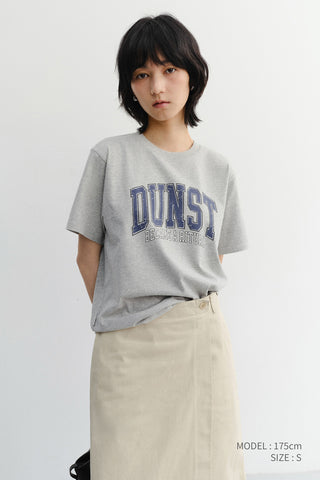 UNISEX VINTAGE ARCH LOGO T-SHIRT MELANGE GREY