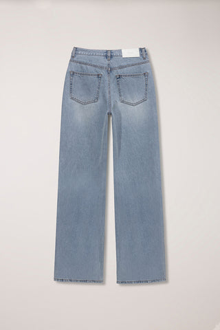 SUMMER RELAXED WIDE JEANS LIGHT BLUE