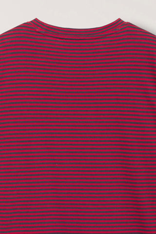 UNISEX MUTED STRIPED T-SHIRT RED