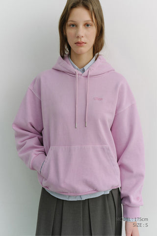UNISEX GARMENT DYED HOODIE LAVENDER PINK