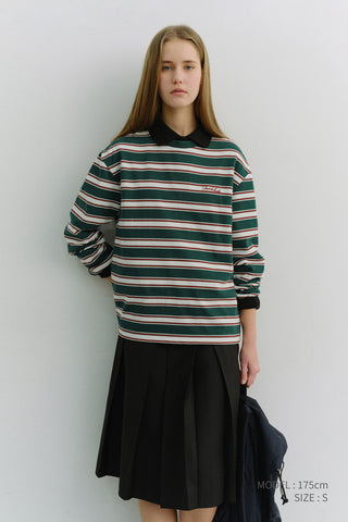 UNISEX STRIPED T-SHIRT GREEN STRIPE